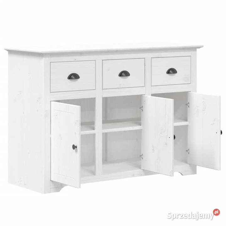 Komoda BODO biała 1155x44x80 lite drewno sosnowe mazowieckie