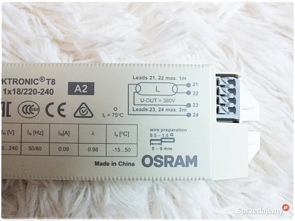 Osram Statecznik elektroniczny T8 1x18W do Żary sprzedam