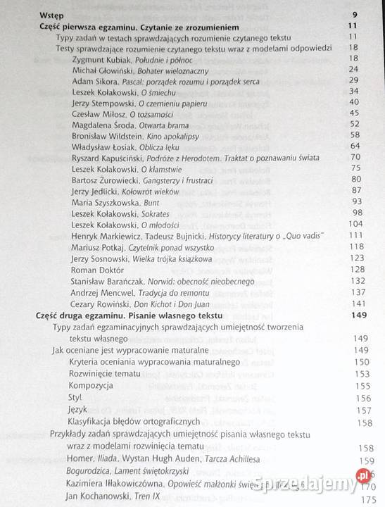 Język Polski Matura 2008 M B Kupisz A Finkstein Chełm sprzedam