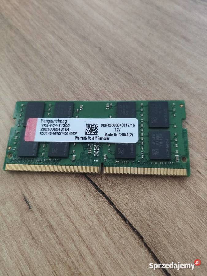 Pamięć RAM YONGXINSHENG YXSLPDDR4266616GB Green Włoszczowa