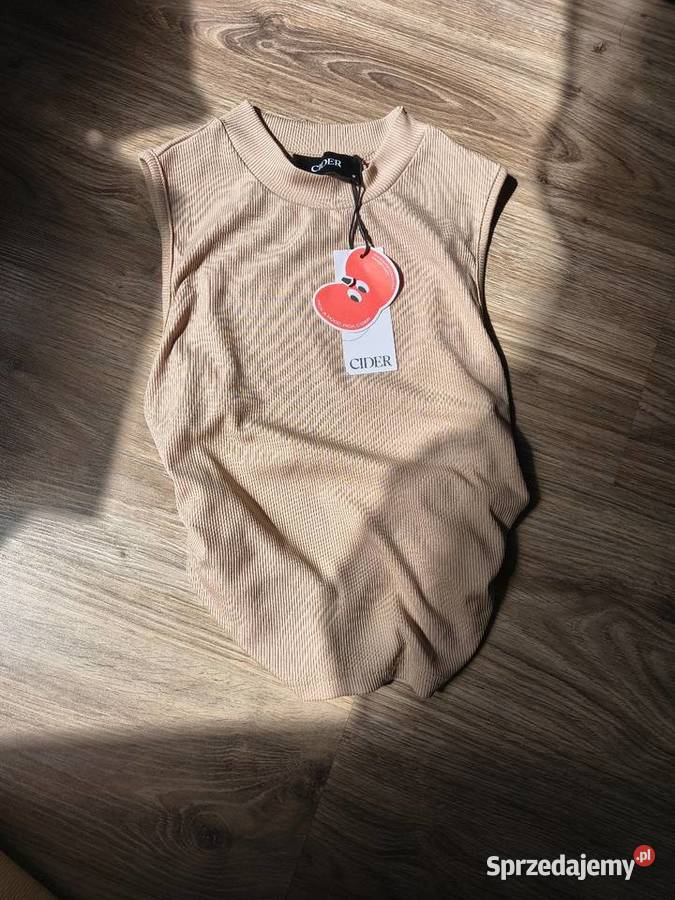 Prążkowany crop top nowy różowy Kielce sprzedam