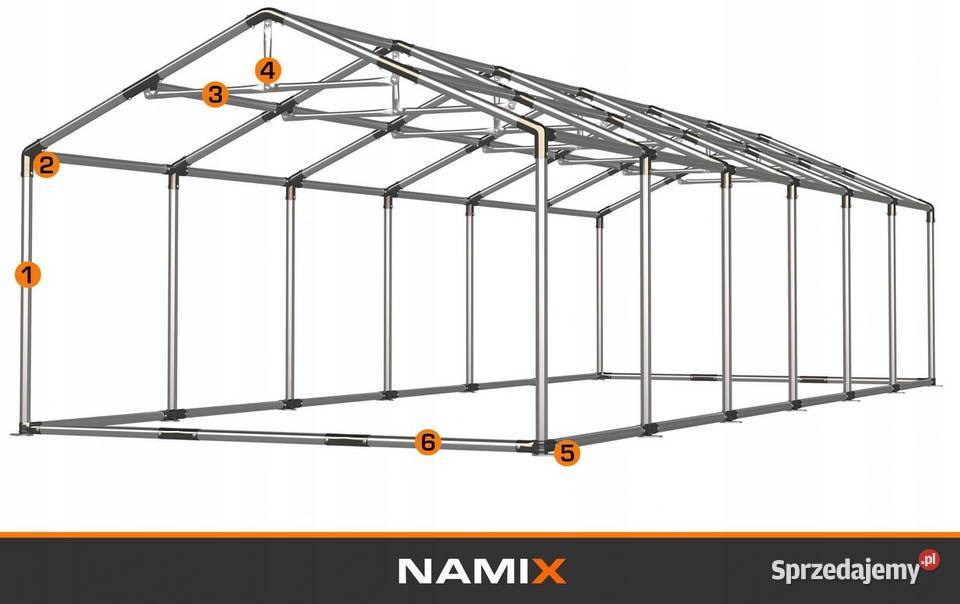 Namiot GRAND 8x12 ogrodowy imprezowy garaż Jabłonna