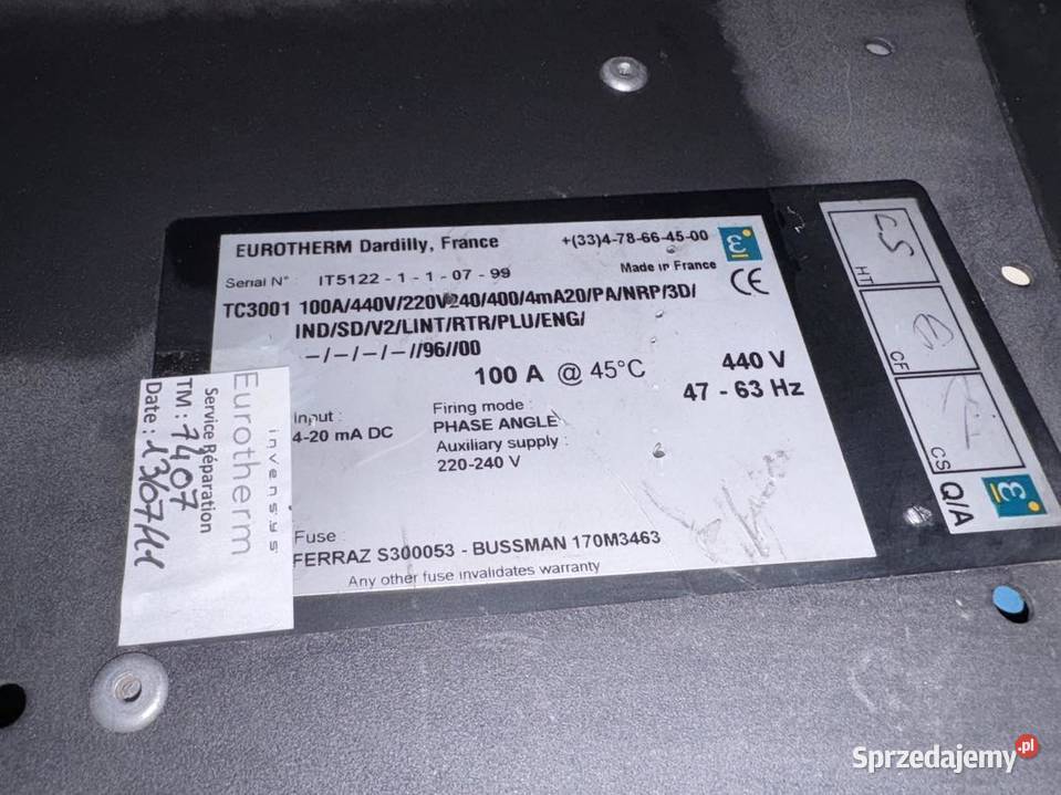 Eurotherm TC3001 100A440V220V sprzedam