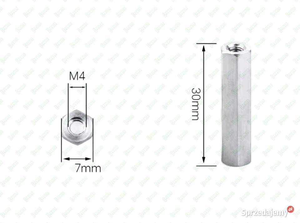 M4X30 ALUMINIOWA NAKRĘTKA ZŁĄCZNA PRZEDŁUŻANA mazowieckie Warszawa