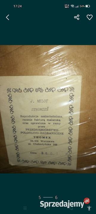 Sprzedam stare obrazy Warszawa