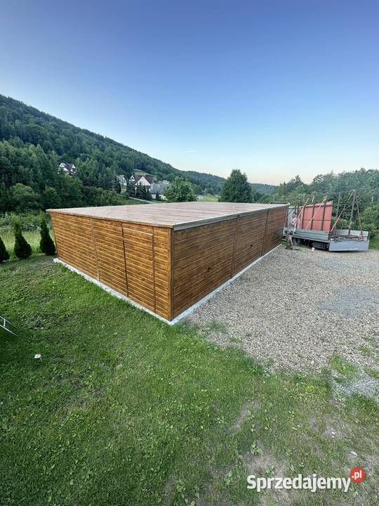 Garaż Blaszany Garaże Blaszane Wiaty Hale ESSTAL 45m2 podkarpackie Krosno