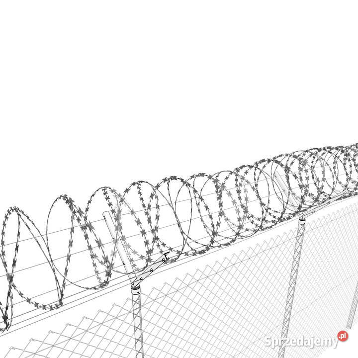 Zasieki concertina 450 mm 54 zwoje 3 złączki Szczecin