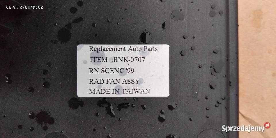 Osłona wentylatora chłodnicy renault scenic Ostrów Mazowiecka