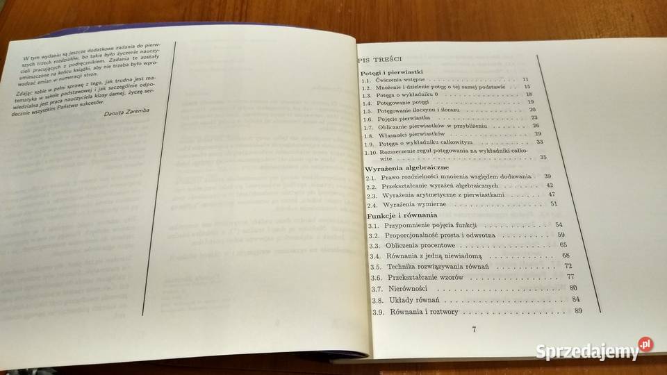 Matematyka 8 podręcznik klas VIII książka Gdańsk