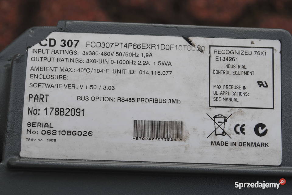 Motoreduktor kątowy 075kw 060obrmin FALOWNIK Kargowa