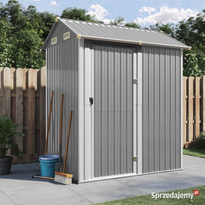 vidaXL Domek ogrodowy jasnoszary 192x1525x237 Domki narzędziowe Warszawa