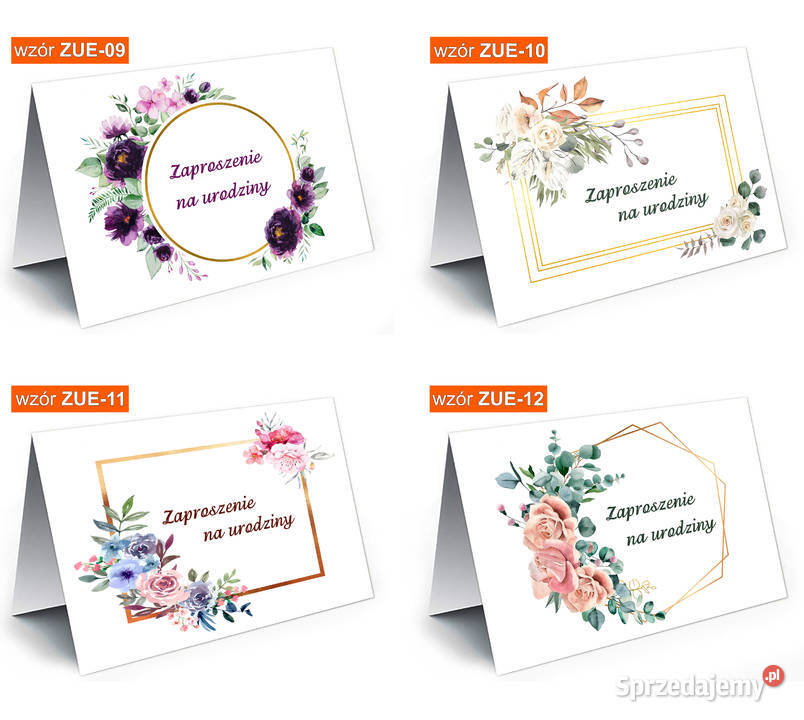 Zaproszenia na urodziny UNIWERSALNE ogólne na Rękodzieło