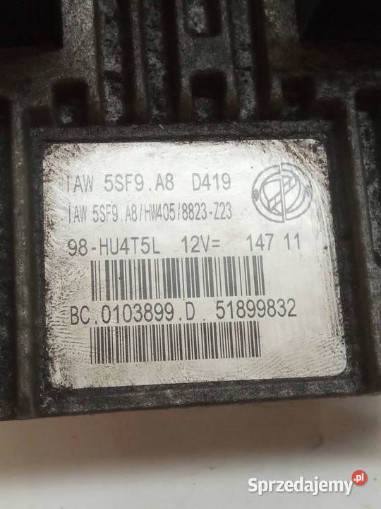 STEROWNIK SILNIKA IAW 5SF9A8 51899832 Fiat