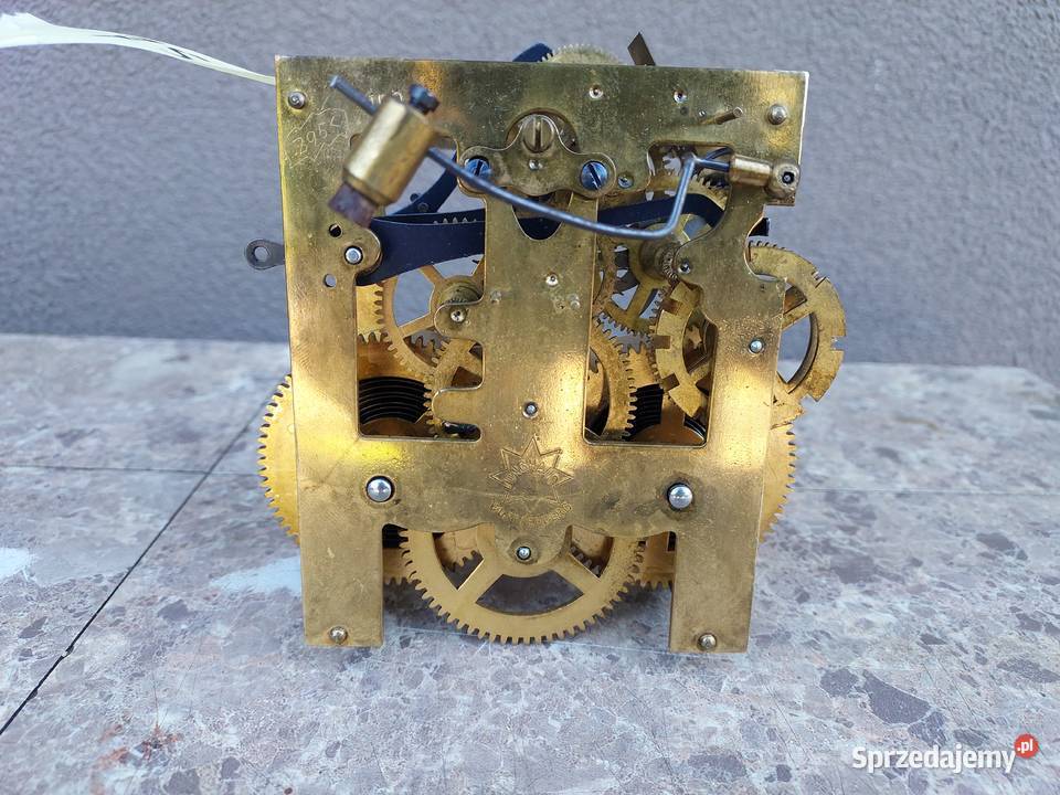 754 Mechanizm starego zegara ściennego Junghans Antyki Tczew