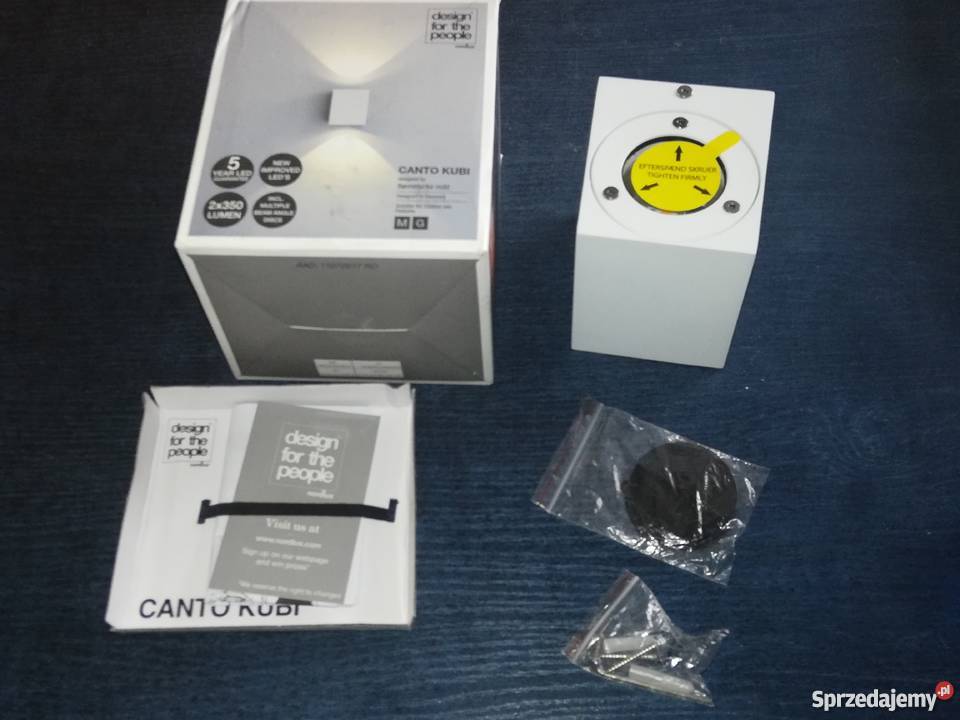 Zewnętrzna lampa naścienna Nordlux Canto Kubi Dom i Ogród