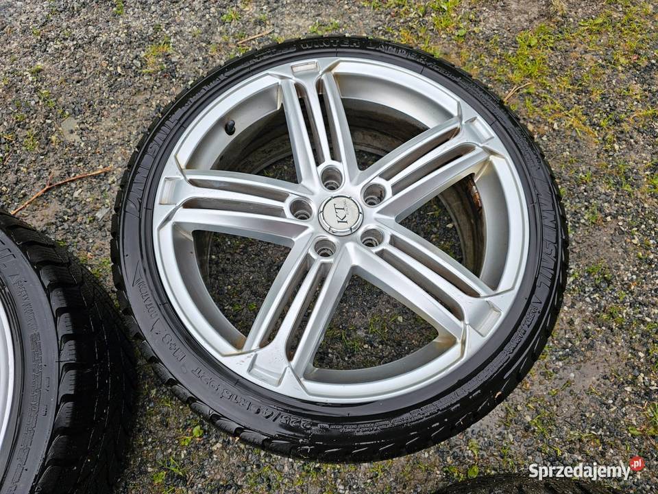 Alufelgi 5x112 z zimowymi oponami Średnica 18" mazowieckie Warszawa