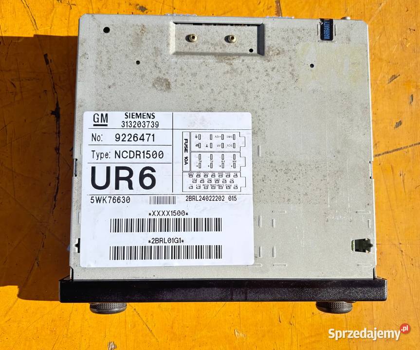 OPEL FRONTERA B 2003 RADIO OTWARZACZ SIEMENS Radom