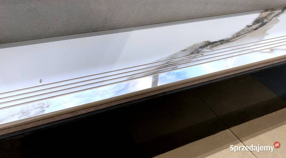 BIAŁY MARMUR Calacatta Gold Stopnica 100x30 Podłogi i schody Łask
