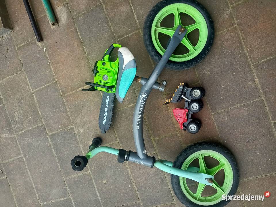 Rowerek biegowy piła motorowa autko podkarpackie sprzedam