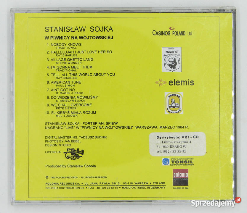 CD STANISŁAW SOJKA W piwnicy na Wójtowskiej
