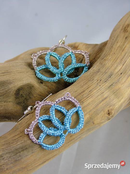 Kolczyki koronkoweróżne wzory kolory Kolczyki