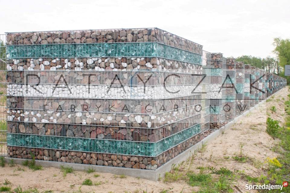 Gabiony Gabion 040x200m Ogrodzenie Murek Mała