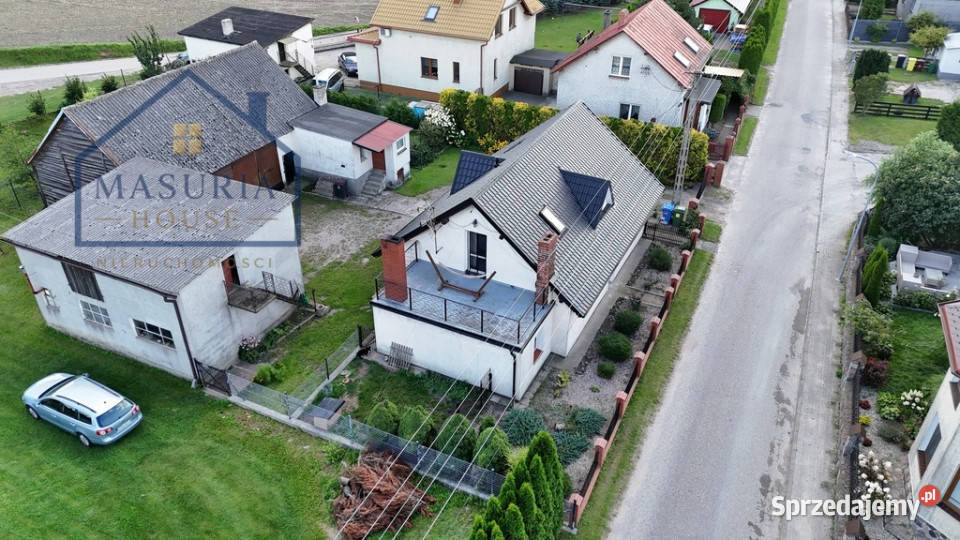 Dom z trzema garażami i letnią kuchnią remoncie warmińsko-mazurskie Brzozie Lubawskie