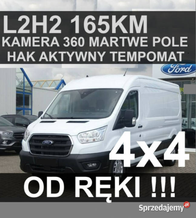 Ford Transit 4X4 L2H2 165 3osobHak Kamera 360 Szczecinek