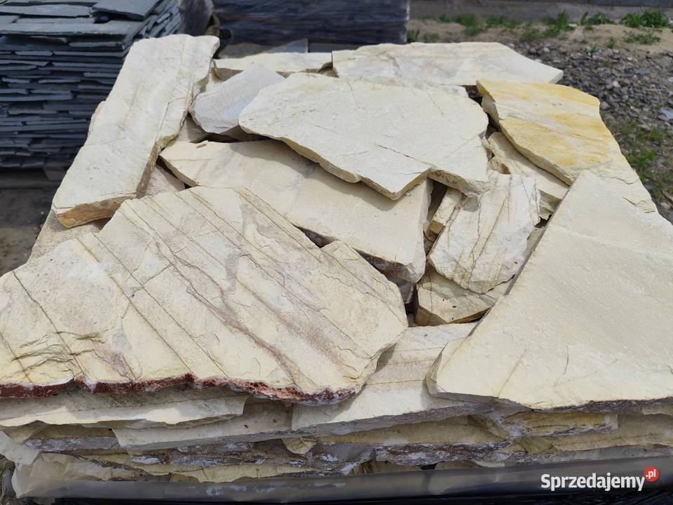 Kamień naturalny nieregularny kwarcyt żółty