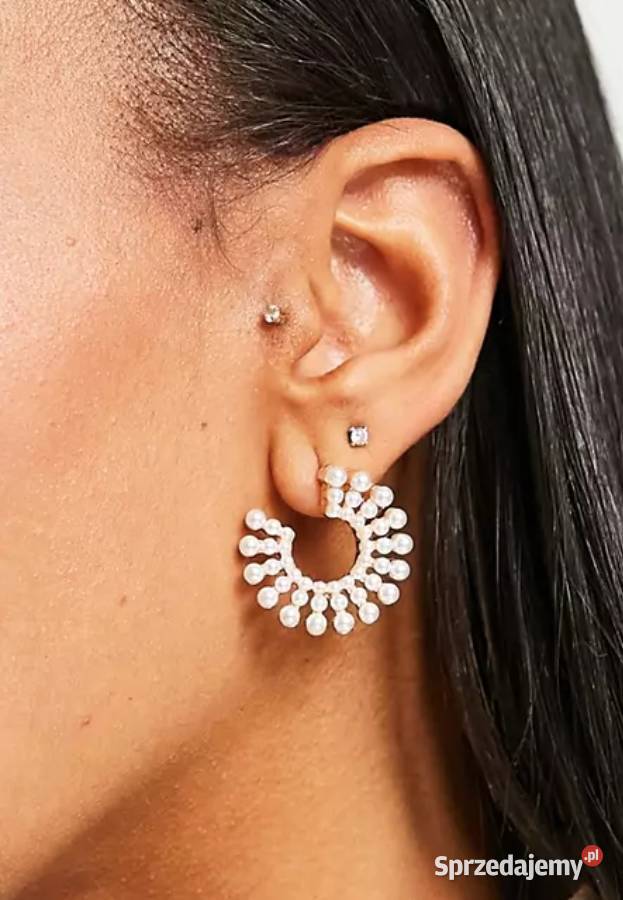 ASOS Ekskluzywne perłowe Kolczyki ślubne perły