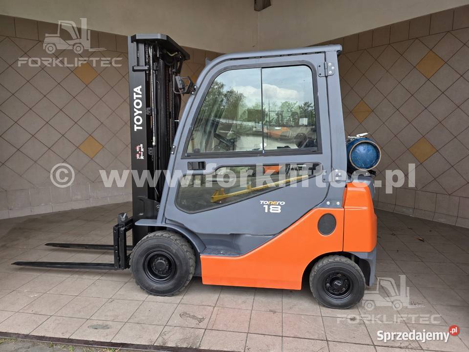 Wózek Widłowy TOYOTA 8FGF18 Kabina Triplex regulowane widły Lędziny