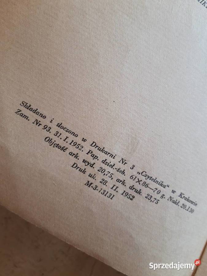 Ludzie Bezdomni Stefan Żeromski CZYTELNIK 1952