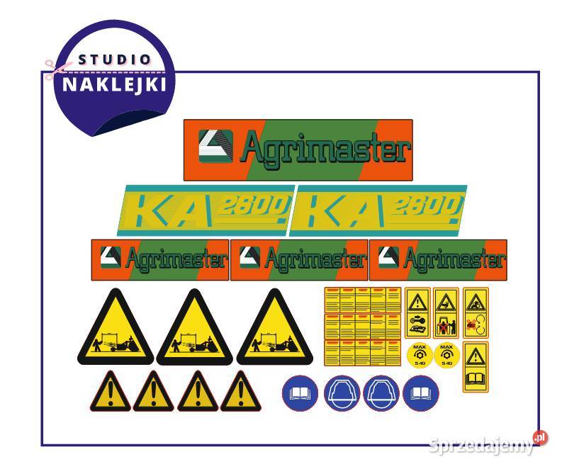 Naklejki Agrimaster KA 2600 Kosiarka bijakowa Gorlice
