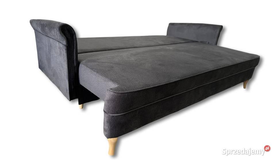 Kanapa DL Uszak Czarna Funkcja Spania Dostawa 0 Tarchały Małe