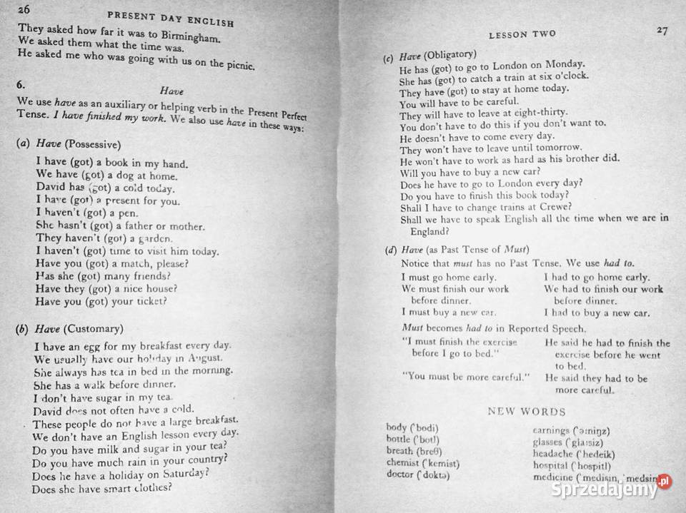 Present day English for foreign students Book 2 Rok wydania 1967 Chełm