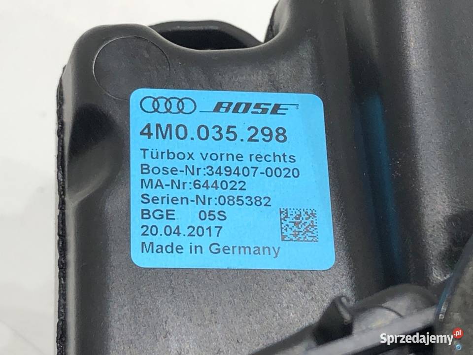 GŁOŚNIKI KOMPLET AUDI Q7 4M 4M0035298 SUV AUDIO podkarpackie