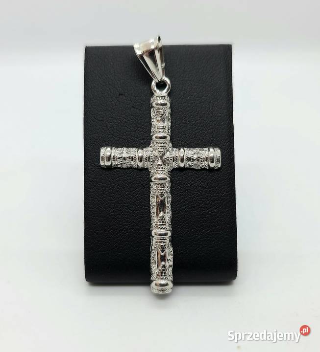 Nowa srebrna zawieszka próby 925 356g krzyżyk Elbląg