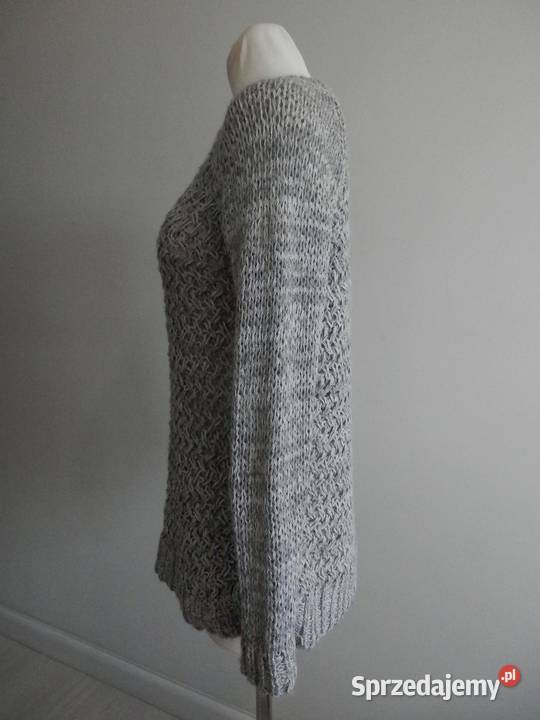 Sweter Massimo Dutti Ażurowy Bawełna Moher Wełna Odzież damska