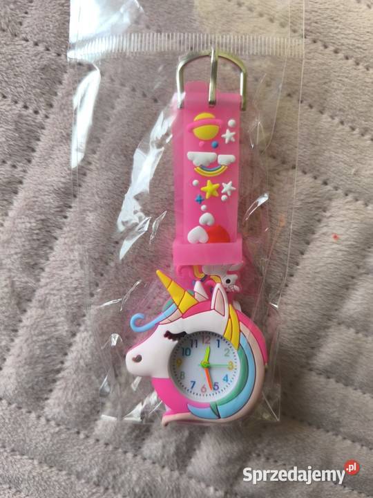 Zegarek uroczy dziewczynki różowy Łęczna