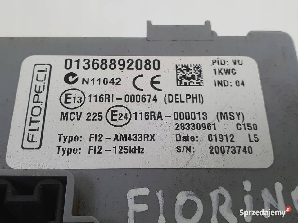 Fiat Fiorino III Qubo Nemo Bipper 13 SKRZYNKA Chełm