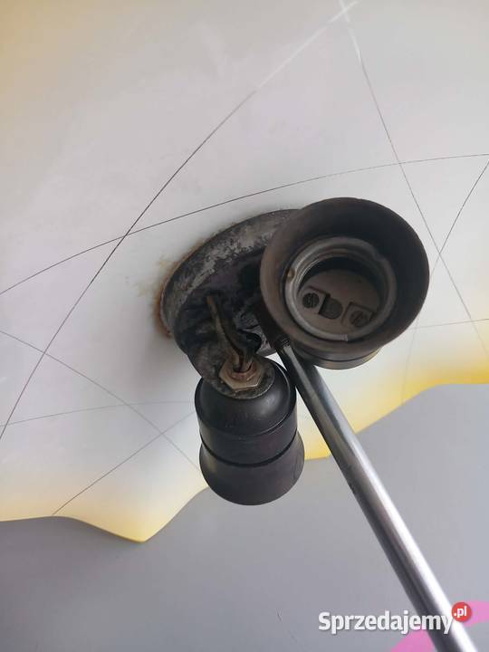 Lampa sufitowa parasolka PRL Antyki, Sztuka, Kolekcje