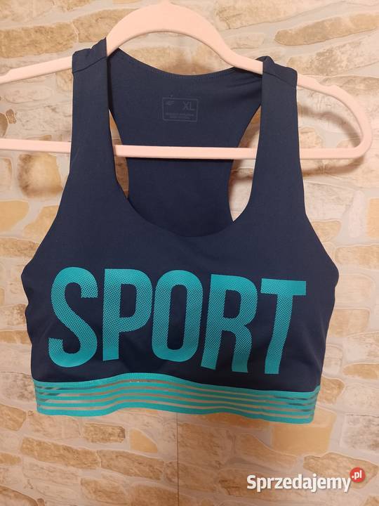 42XL 4F Ekskluzywny Granatowy top fitness niebieski Kraków sprzedam