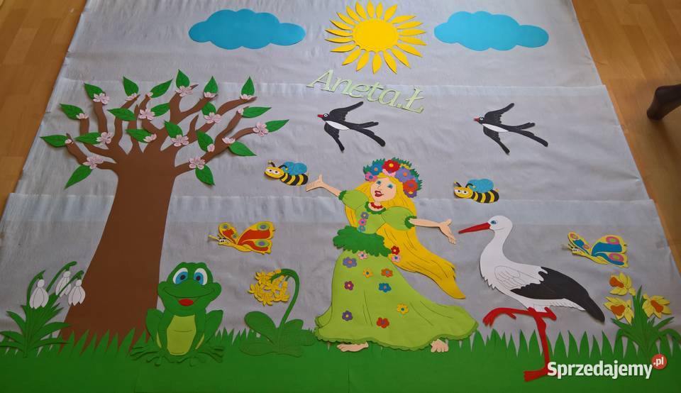 Dekoracja wiosenne z brystolu 504 102 444 Garwolin