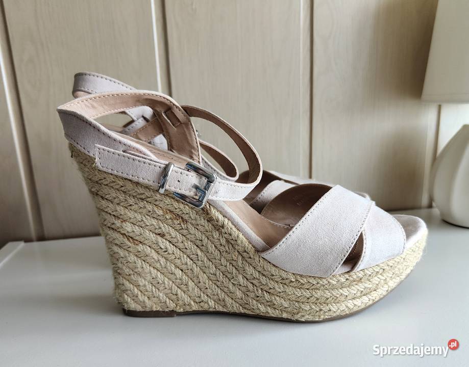 Wysokie buty sandały Amisu Yorker 39 różowe zachodniopomorskie