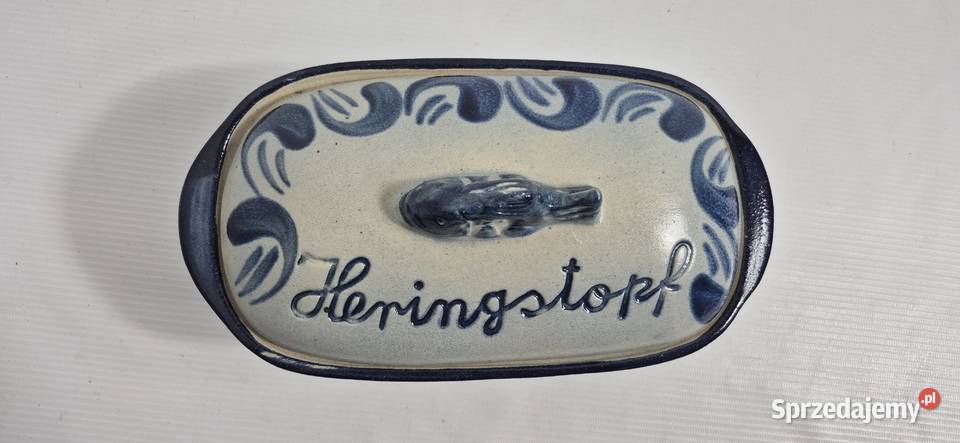 Stylowy ceramiczny garnek na śledzie HERINGSTOPF Biłgoraj sprzedam