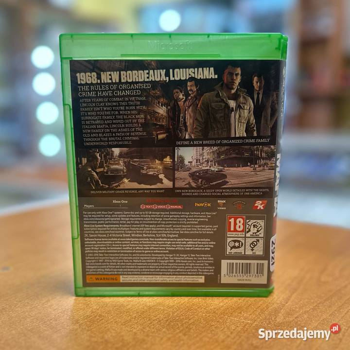 Gra na Xbox One Mafia III Elbląg