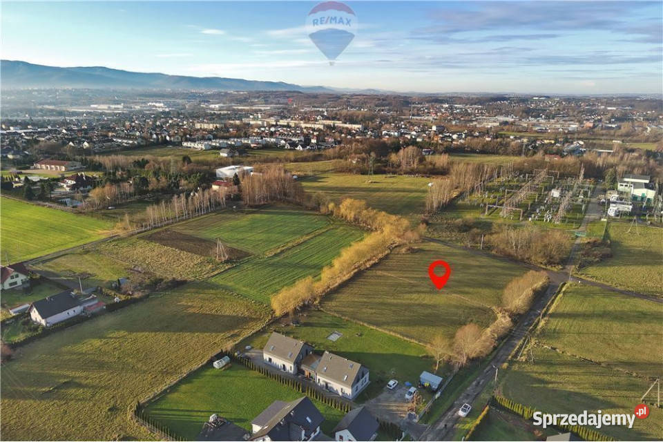 Duża działka usługowa w Komorowicach Krakowskich Bielsko-Biała