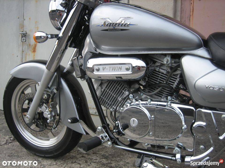 Hyosung GV Aquila 125 kat B duzy chopper 2008 łańcuch Inowrocław