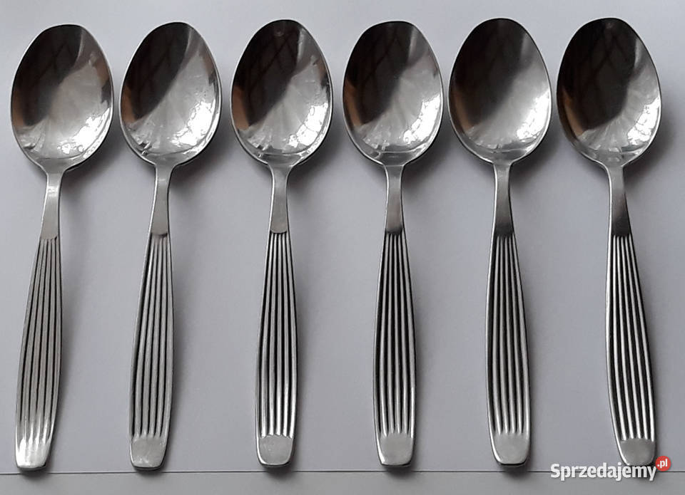 Łyżki obiadowe 3 PASECZKI PASKI Gerlach sztućce Dąbrowa Górnicza