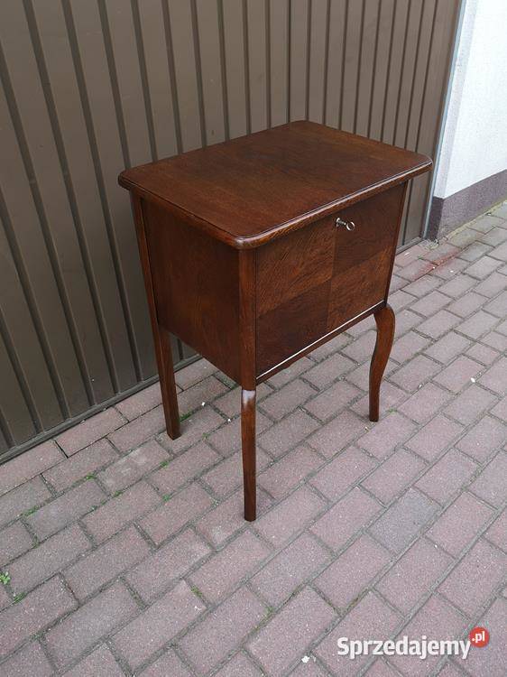 Szafka Stolik Finezyjny ARTDECO Dąb Stary Antyk Swarzędz
